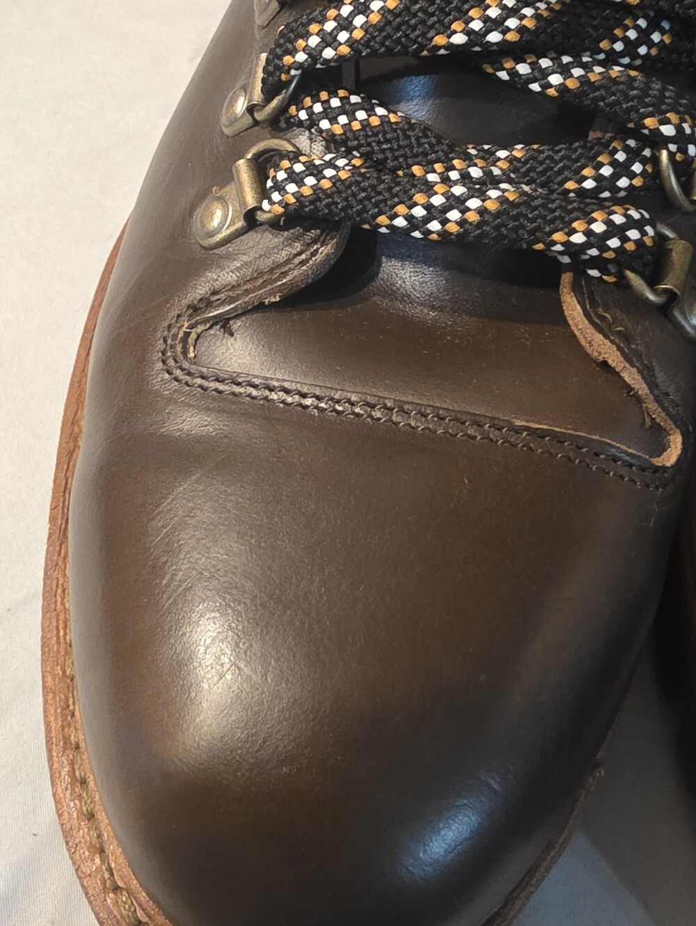 Allen Edmonds Whistler Weather-ready Hiker Boot Dark Brown Men SZ 9 NWOB Defects - Picture 8 of 15